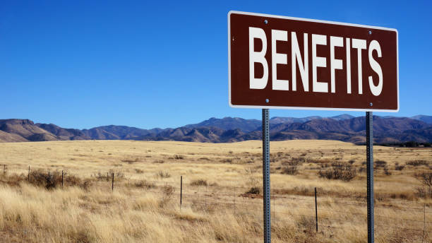 istock Benefits word on road sign 1186280115