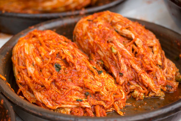 Famous Korean traditional food Kimchi(napa cabbage).