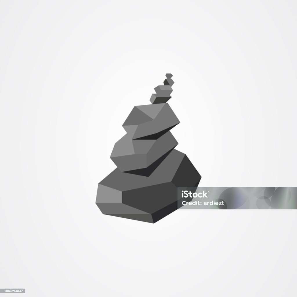 Balance Rocks Cartoon Rock Balancing Vector Illustration Relax Zen Stones Balanced Stock ...