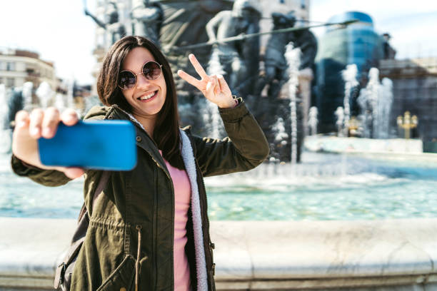 istock Selfies in Skopje, North Macedonia 1186301531
