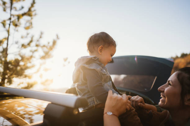 istock Baby and mommy on a road trip 1186301579