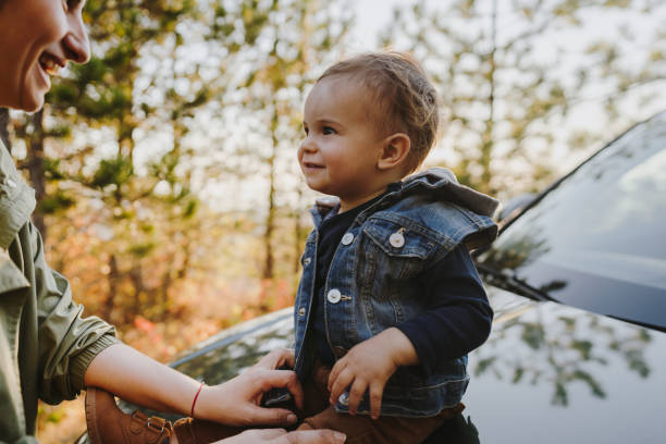 istock Baby and mommy on a road trip 1186301612