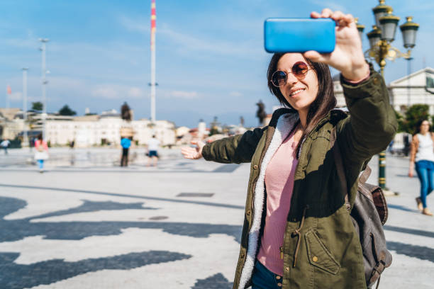 Selfies in Skopje, North Macedonia