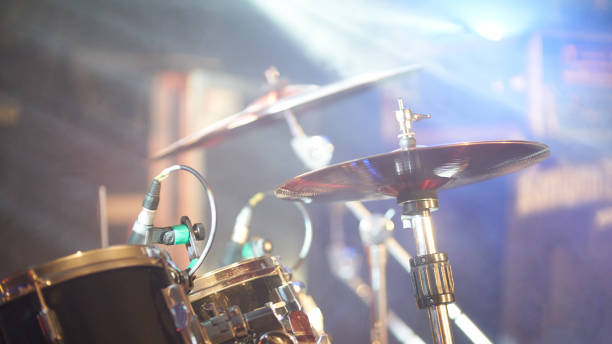 istock Inclined drums on the stage 1186306103