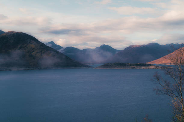 Loch Quoich in the Western Highlands of Scotland. 75mm lens.