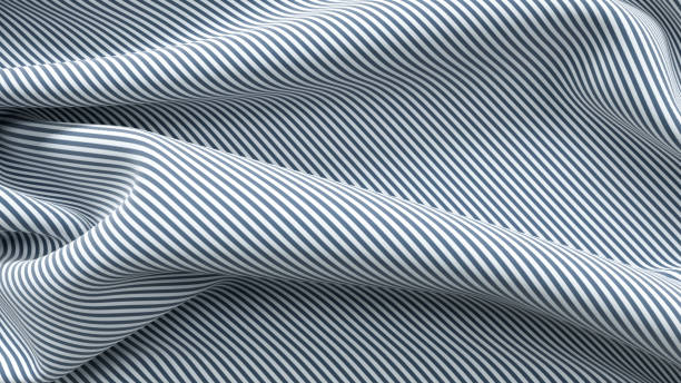istock 3D Abstract Black White Striped Cloth Fabric Texture, Textile Background 1186312561