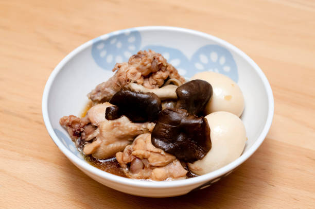 istock Japanese food, Nimono, simmered chicken and egg 1186315722