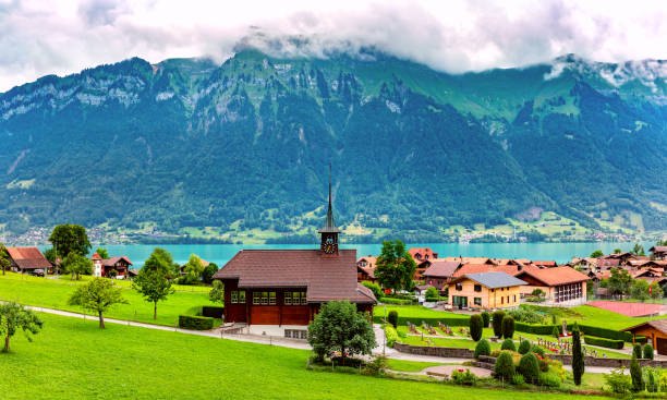 istock Swiss village Iseltwald, Switzerland 1186323955