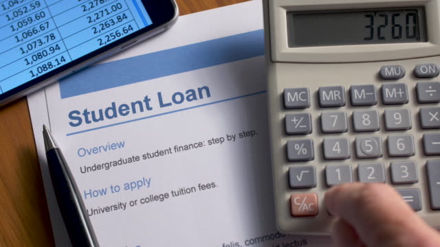 Student Loan document.