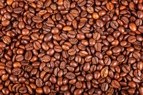 istock Grains of roasted coffee as a background 1186324765