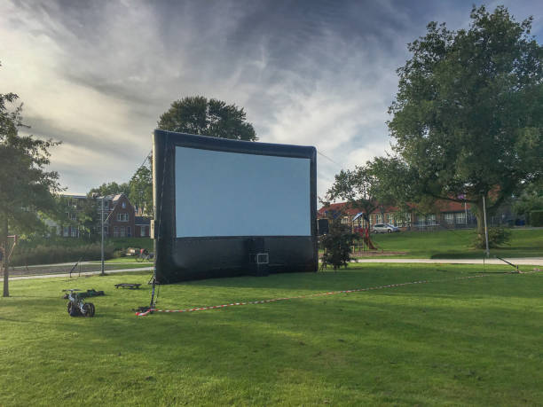 istock Open air cinema event in Public Park 1186326984
