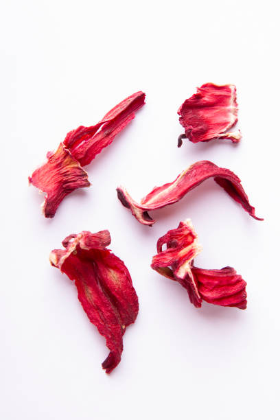 ハイビスカス茶葉ストック写真 - herbal medicine tea crop tea leaves dry ストックフォトと画像