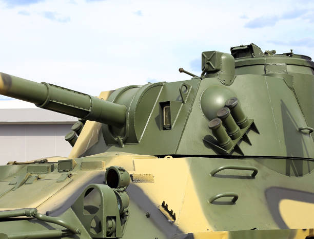 istock Turret of the howitzer, side view 1186327966