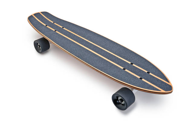 istock Wooden skate board isolated on a white 1186327971