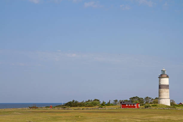 istock lighthouse Morups Tange is idyllically situated in a nature reserve 1186327972