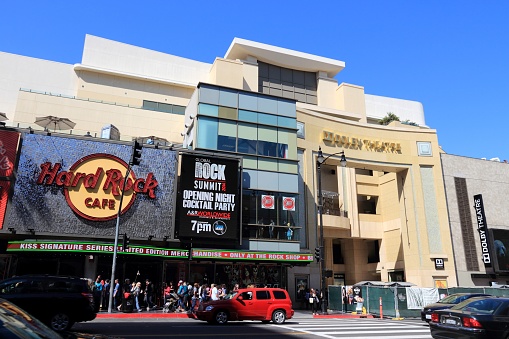 People visit Hard Rock Cafe in Hollywood. As of 2015 there are 191 Hard Rock locations around the world.