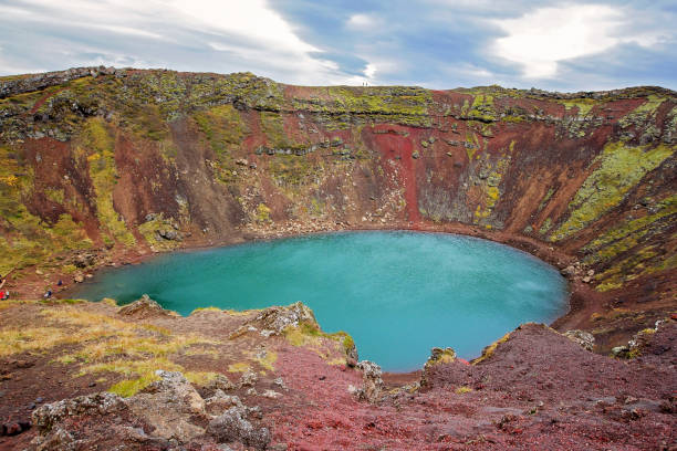 istock Kerid crater lake in Iceland 1186332803