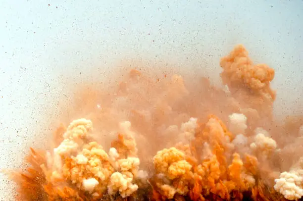 Photo of Huge rock particles and dust clouds