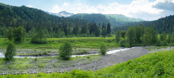 mountain landscape stock photo