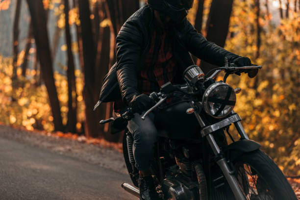 istock Having a great ride on a vintage motorcycle 1186348175