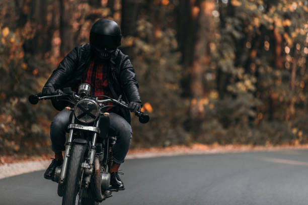 istock Having a great ride on a vintage motorcycle 1186348191
