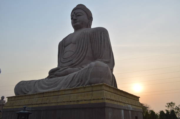 istock 80 ft Buddha statue, Daijokyo Budhist temple, Bodhgaya, Bihar 1186350434