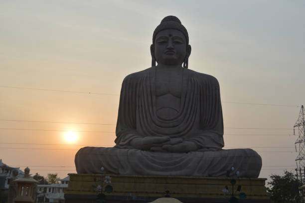 istock 80 ft Buddha statue, Daijokyo Budhist temple, Bodhgaya, Bihar 1186350610
