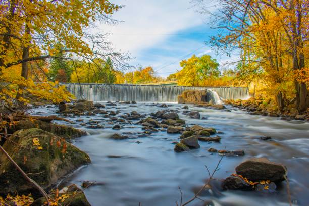 istock Autumn waterfall in New Jersey 1186353339