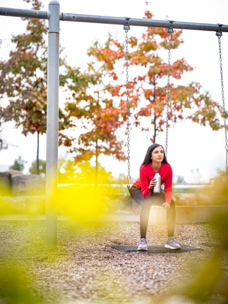 istock Fitness in city park 1186354039