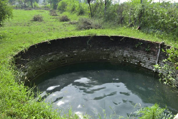 istock An old water well in a village. 1186354685