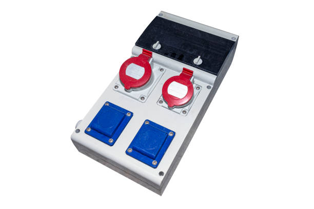 istock Power distribution box, one and three phases, isolated on a white background with a clipping path. 1186356502