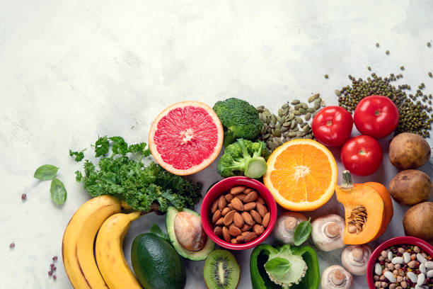 istock Healthy foods high in potassium 1186357101