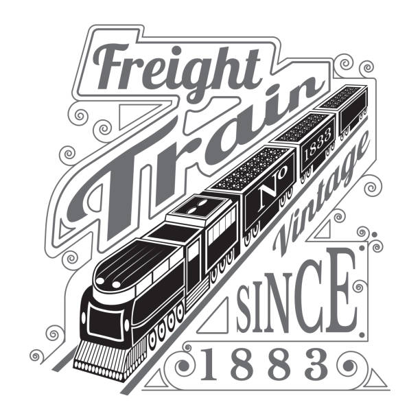 Vintage Retro Freight Train Silhouette T-Shirt Vintage Retro Freight Train Silhouette T-Shirt