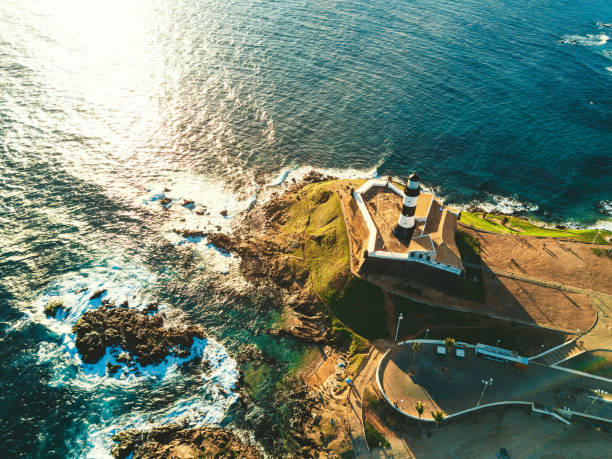 istock drone view on lighthouse bar in Salvador da Bahia 1186362406