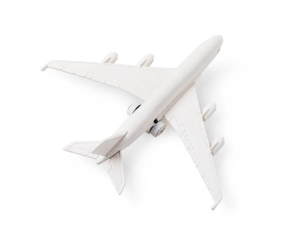 istock White toy airplane isolated on white background 1186363747