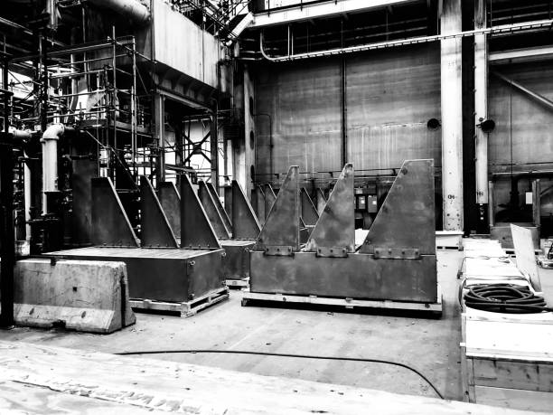 istock Metal pieces at a powerplant 1186365057