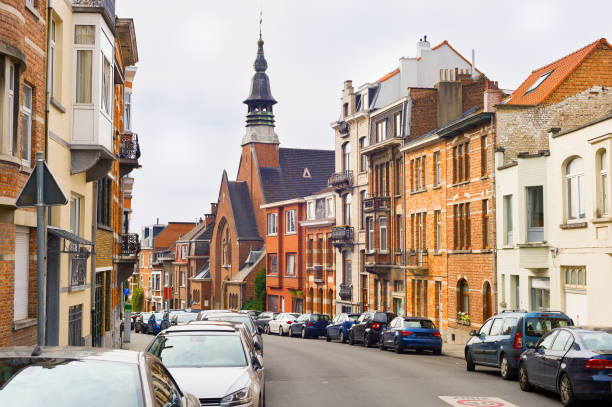 istock Brussels traditional architecture street Belgium 1186366279