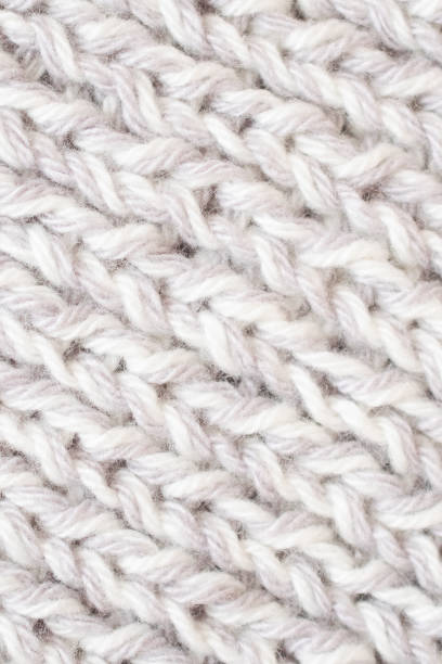 istock Knitted texture of white color. 1186368795