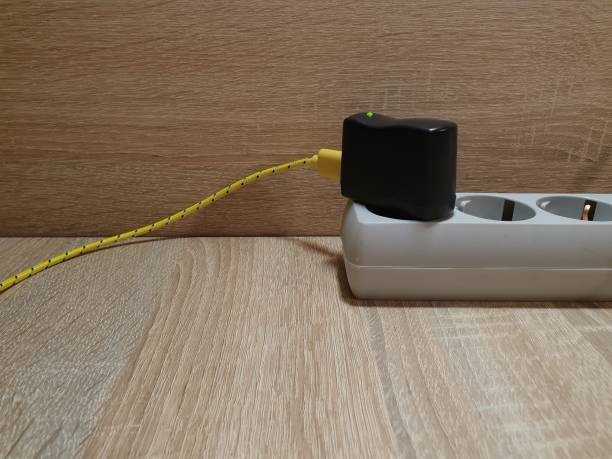 istock Charge the phone. Charge indicator. Charging the device. 1186371387