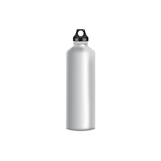 istock Travel or sport water white bottle 3d vector mockup illustration isolated. 1186375366