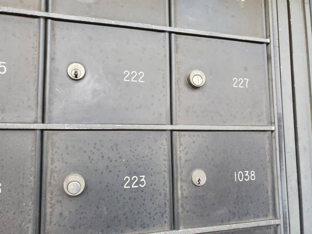 istock Gray Steel Locker With Numbers 1186376846