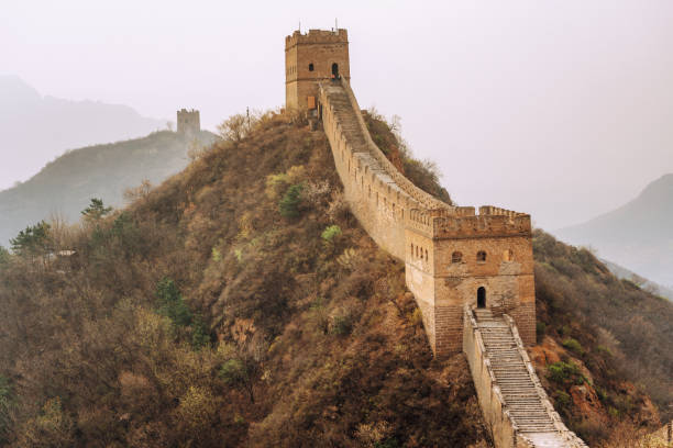 istock The Great Wall of China at sunset 1186380121