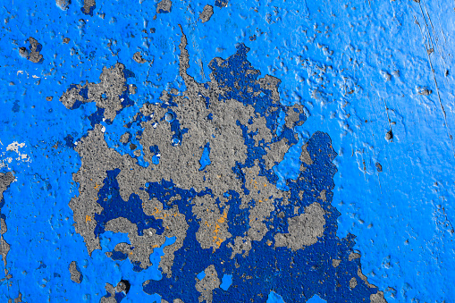 Grunge wall painted blue texture