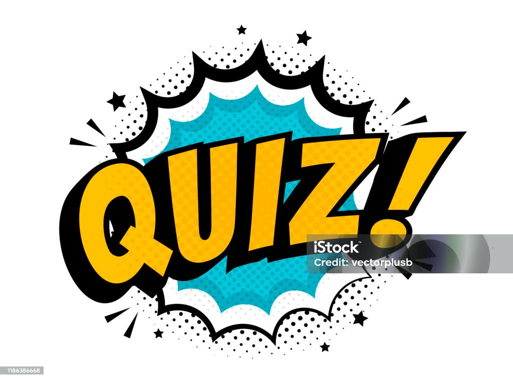 Skelne Madison legation Quiz In Comic Pop Art Style Quiz Brainy Game Word Vector Illustration  Design Stock Illustration - Download Image Now - iStock