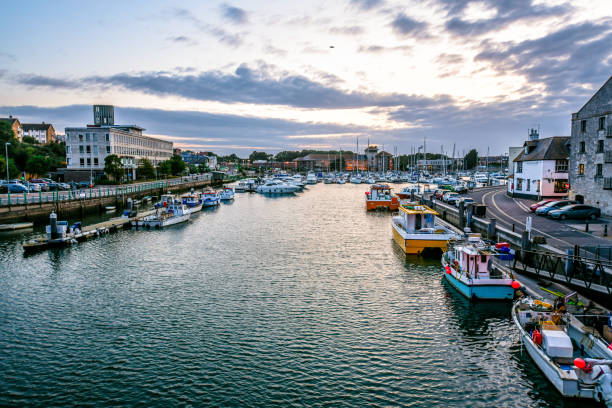 istock Boats Moored In Waymouth Canal 1186387740
