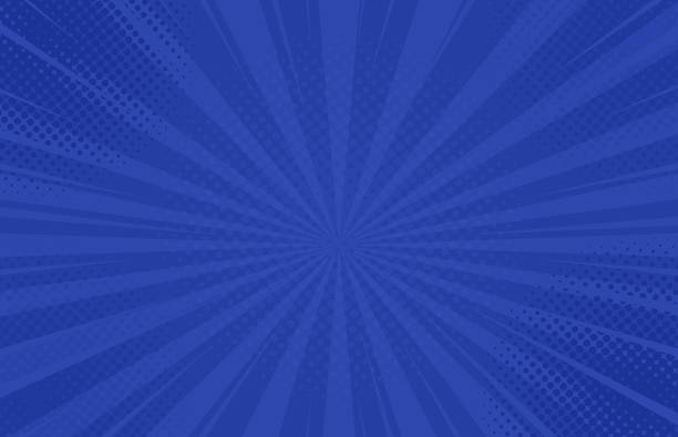 Vintage pop art blue background. Banner vector illustration Vintage pop art blue background. Banner vector illustration. comic book page layout stock illustrations