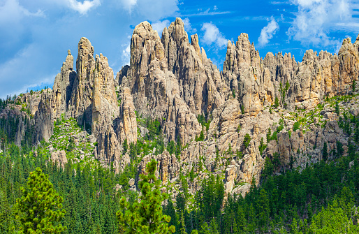 Cathedral Spires along the Needles Highway in South Dakota, USA