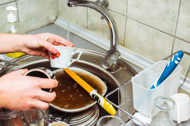istock Washing dishes. stock photo 1186401916