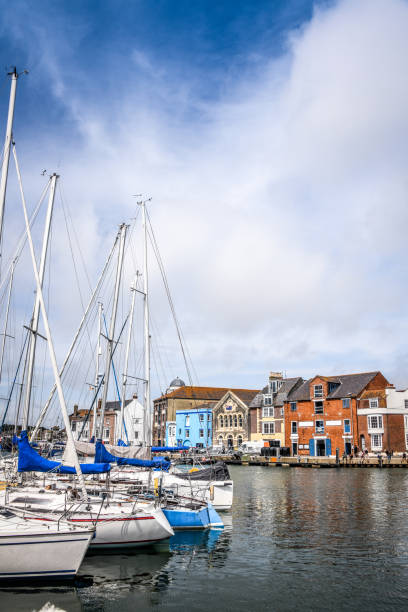 istock Moored Yachts In Waymouth Canal 1186402596