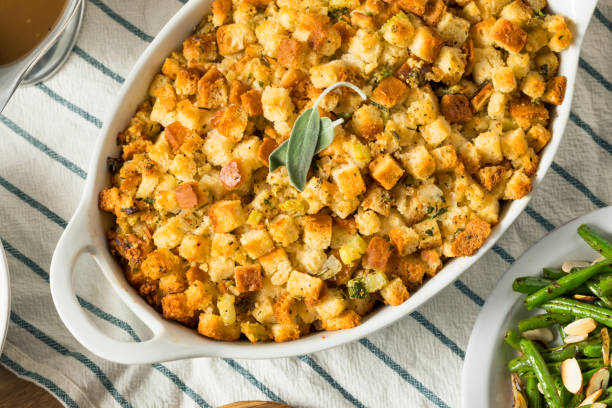 istock Homemade Thanksgiving Dressing Stuffing 1186408353
